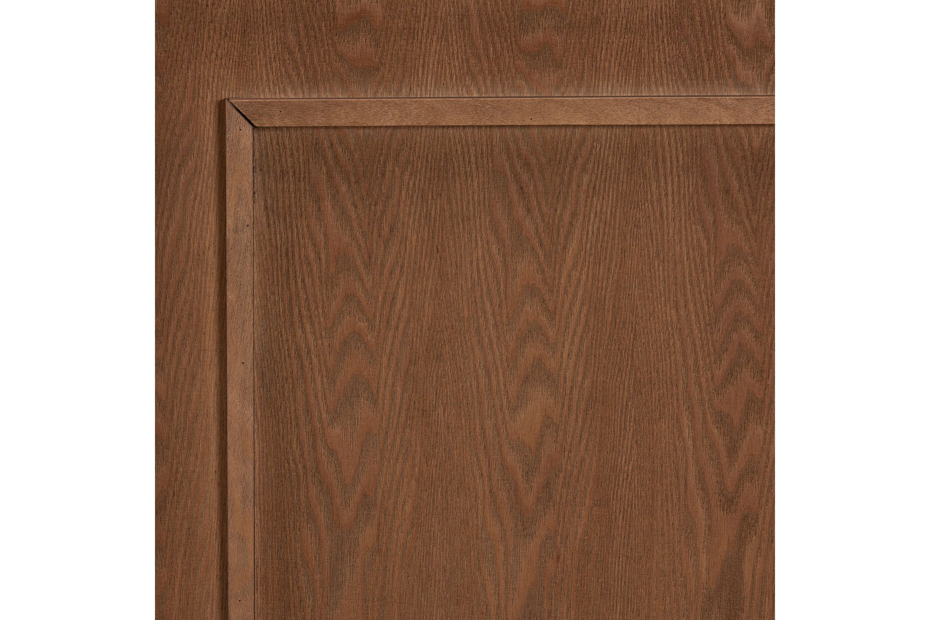 Giordano Classic and Traditional Ash Walnut Finished Wood King Size Headboard