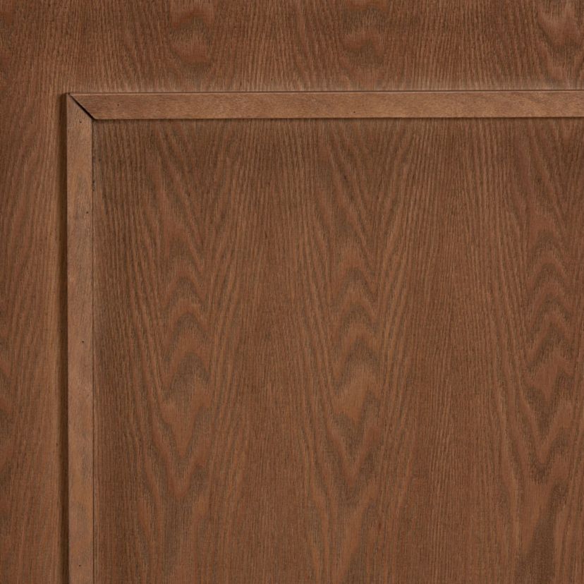 Giordano Classic and Traditional Ash Walnut Finished Wood King Size Headboard