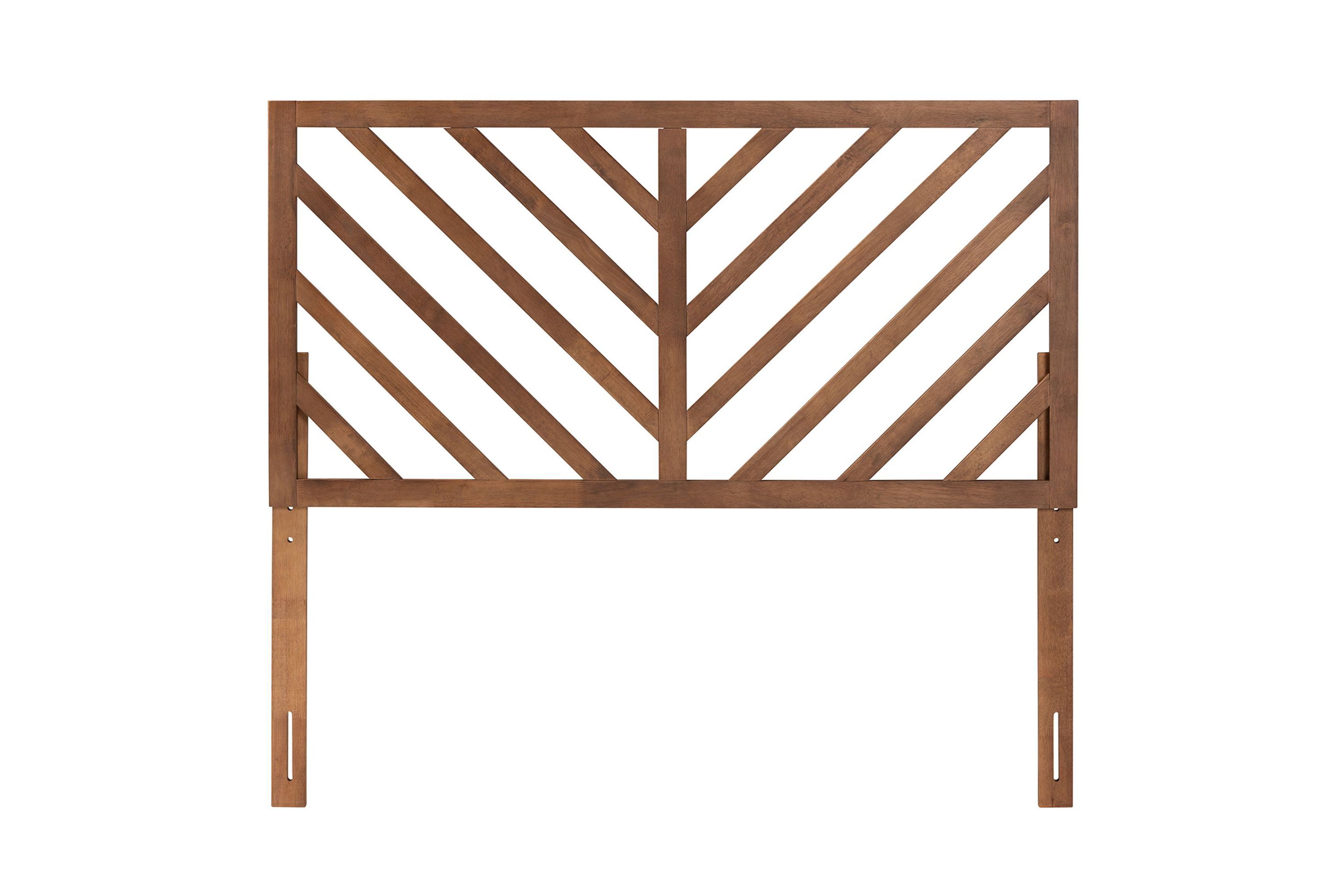 Belisma Modern and Contemporary Ash Walnut Finished Wood Queen Size Headboard