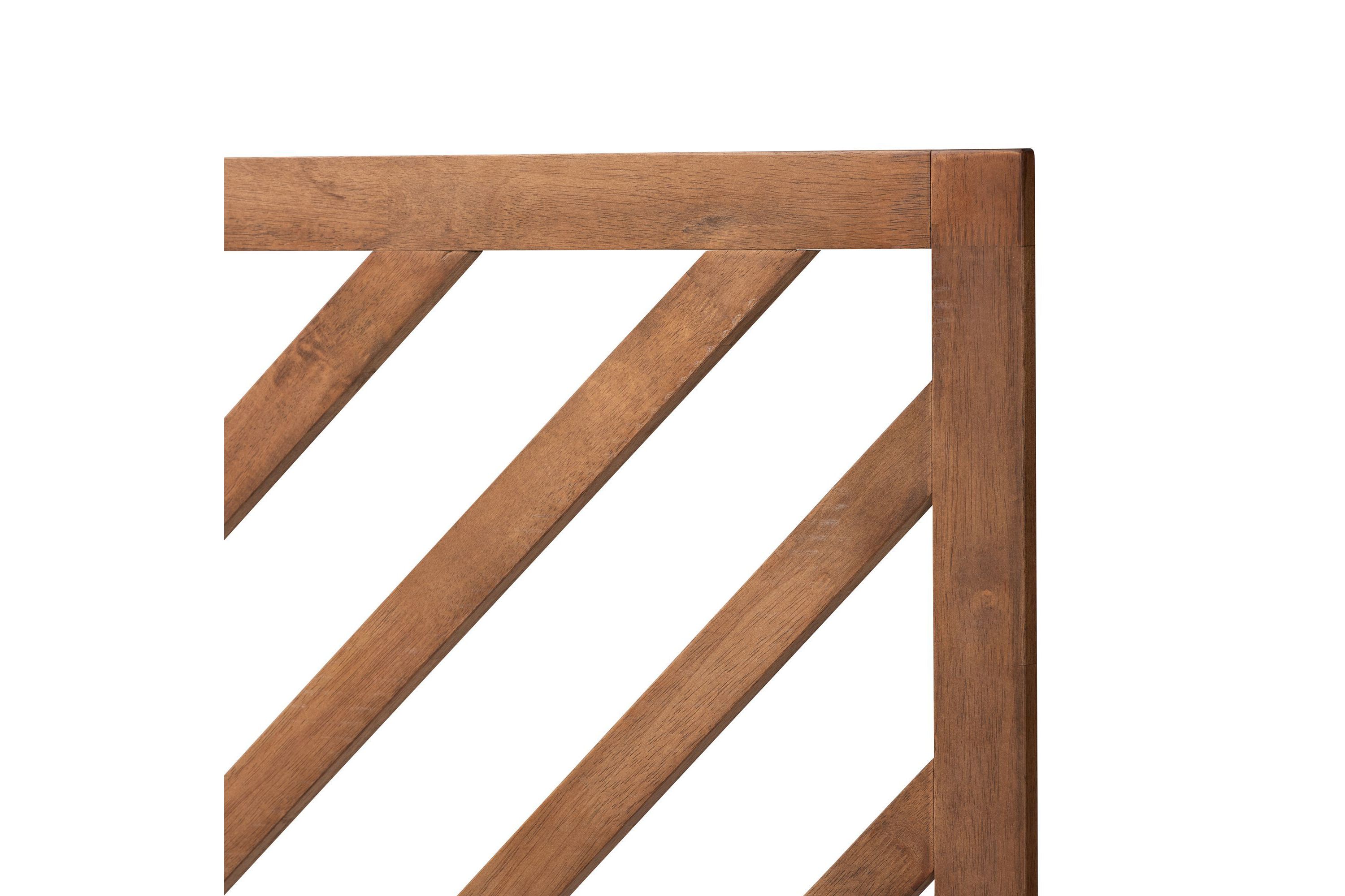 Belisma Modern and Contemporary Ash Walnut Finished Wood Queen Size Headboard