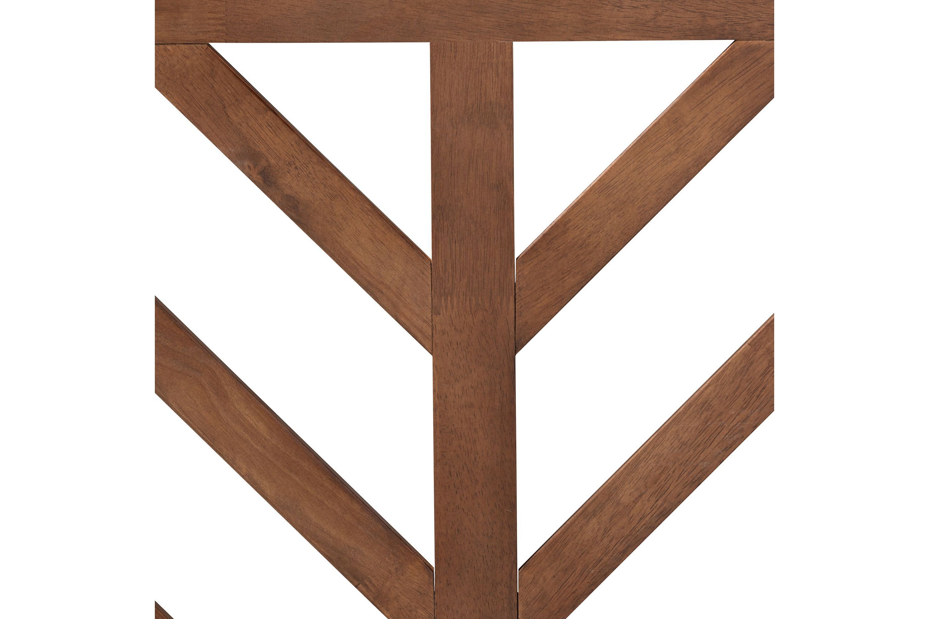 Belisma Modern and Contemporary Ash Walnut Finished Wood Queen Size Headboard