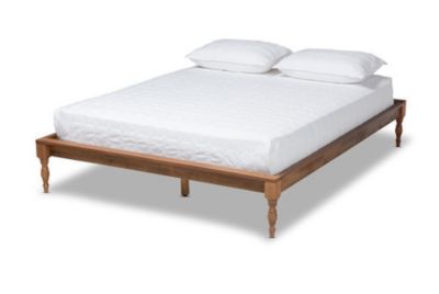Baxton Studio Romy Vintage French Inspired Ash Wanut Finished Wood Bed Frame, Full