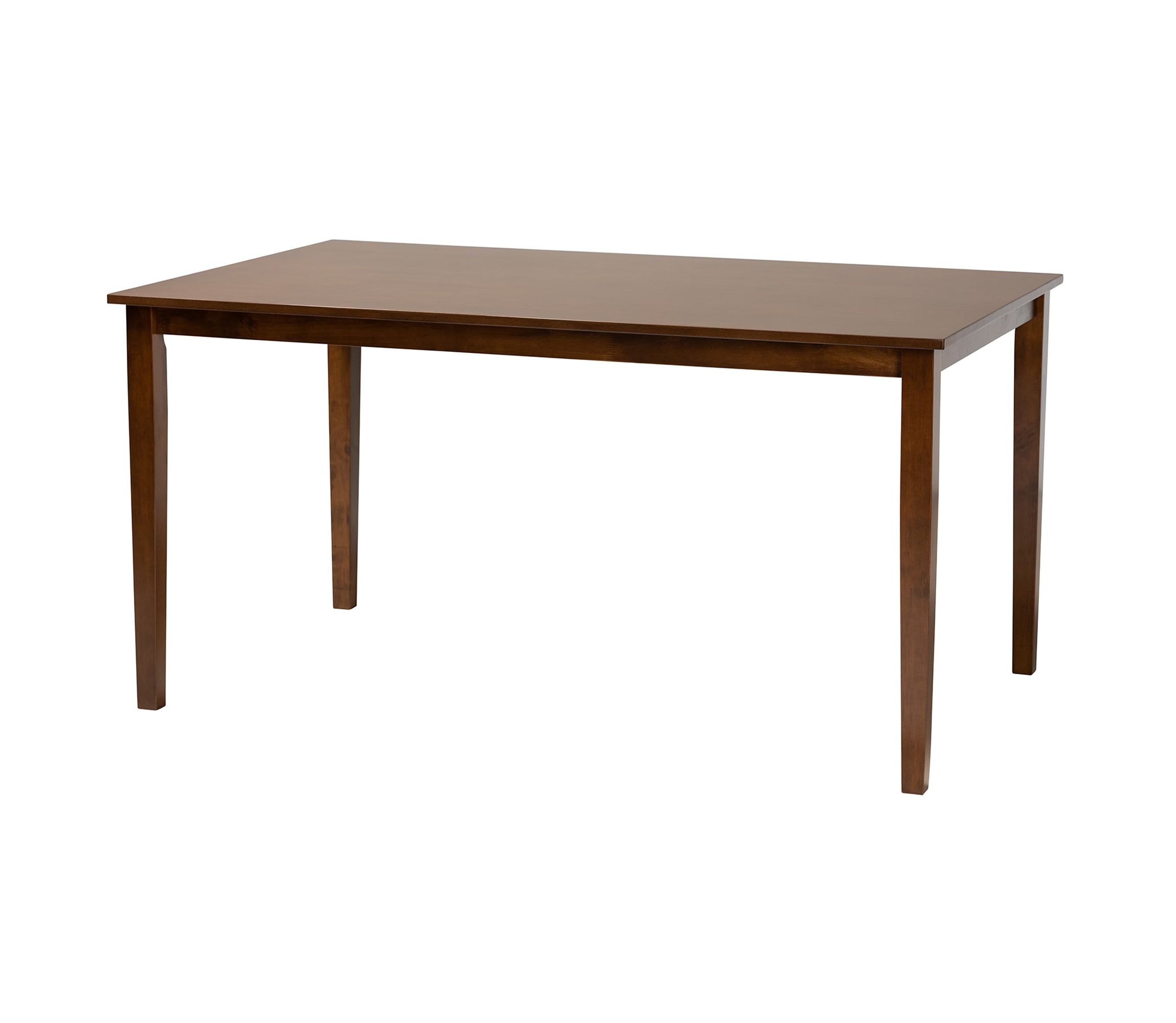 Genesis Modern Grey Fabric and Dark Brown Finished Wood 7-Piece Dining Set