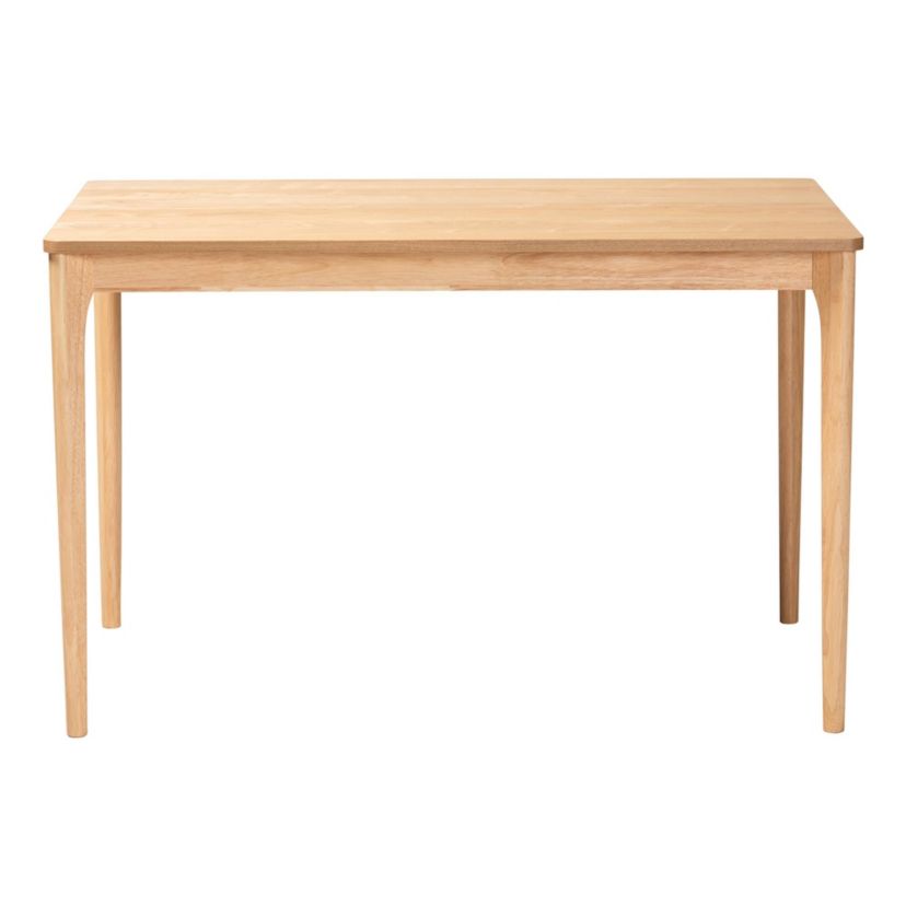 Sherwin Mid-Century Modern Black Finished Wood Dining Table