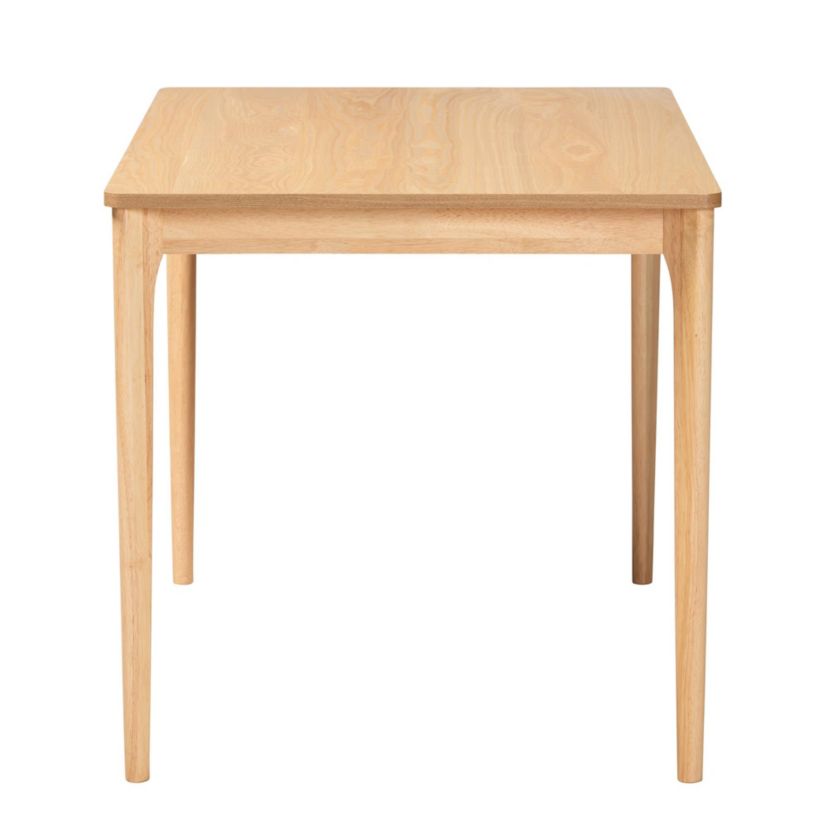 Sherwin Mid-Century Modern Black Finished Wood Dining Table