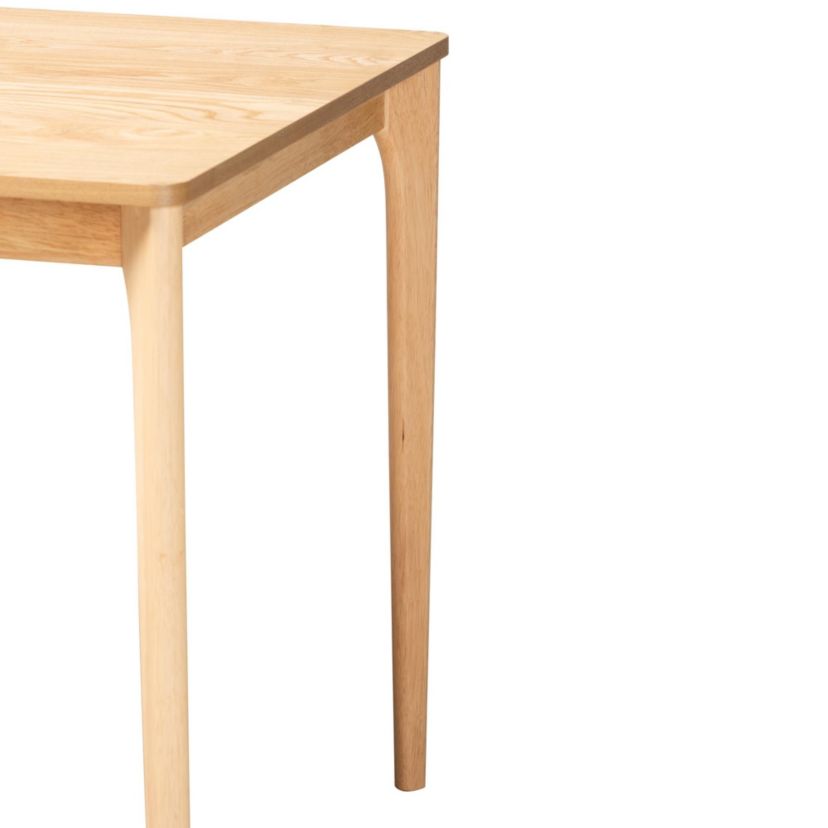 Sherwin Mid-Century Modern Black Finished Wood Dining Table