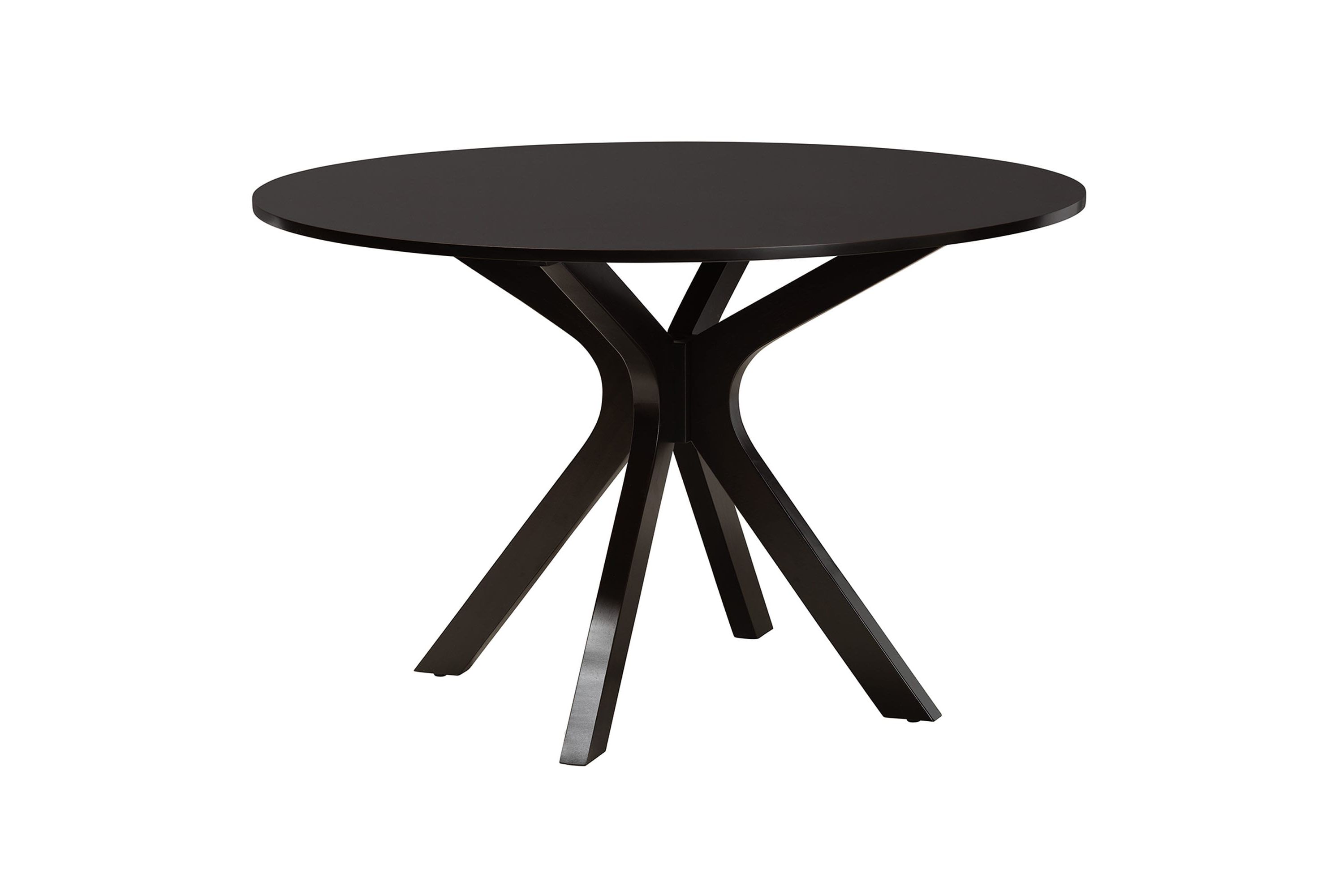 Mana Modern Sand Fabric and Dark Brown Finished Wood 5-Piece Dining Set