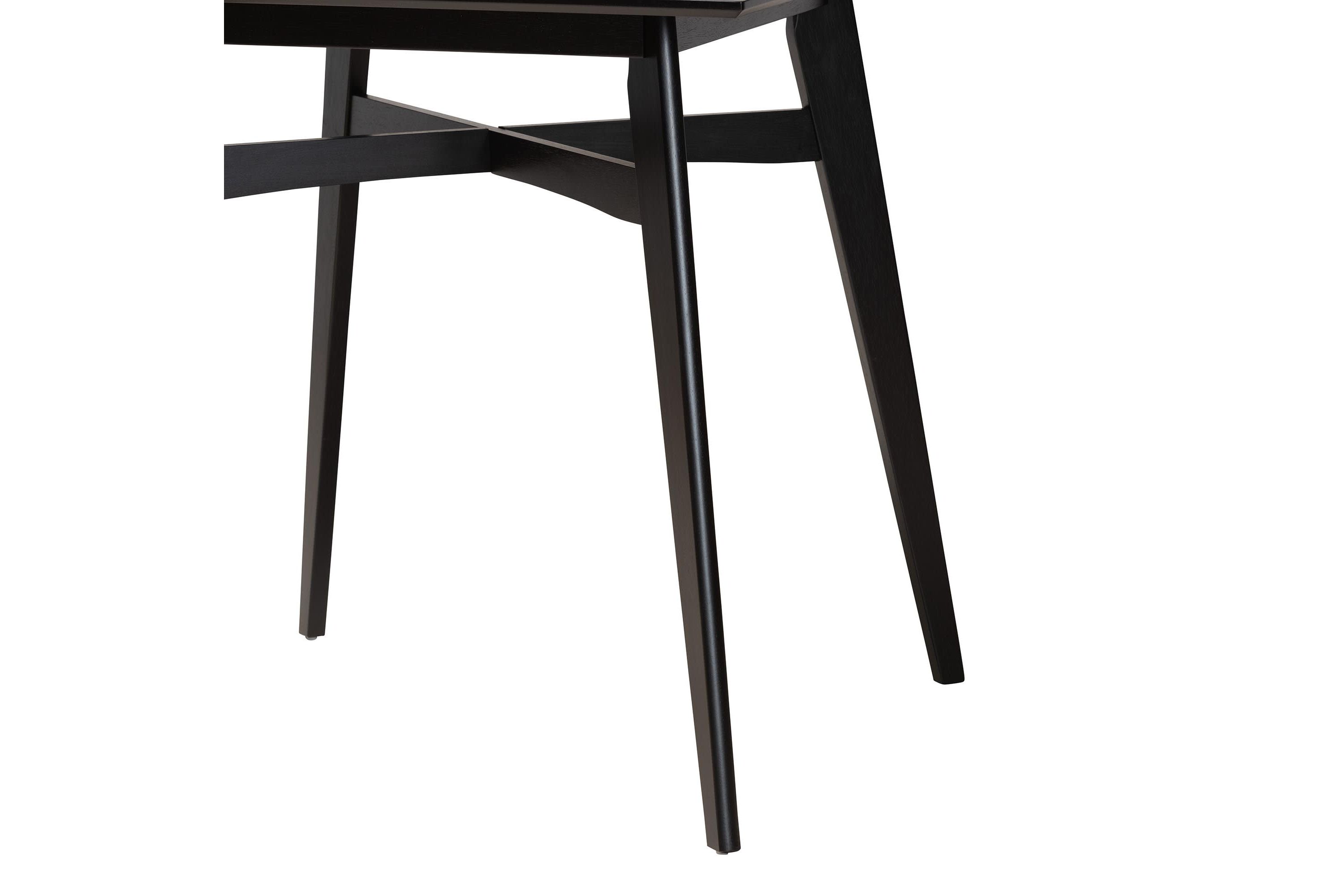 Lenoir Modern Espresso Brown Finished Wood Counter Height Pub Table