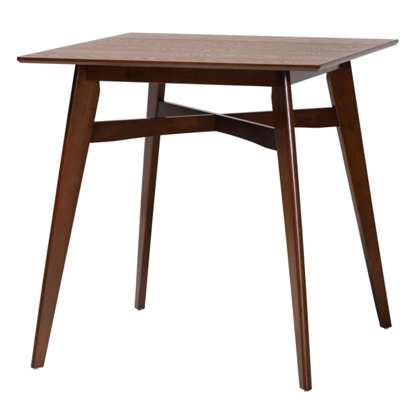 Tarana Mid-Century Modern Cream Fabric and Black Finished Wood 5-Piece Pub Set