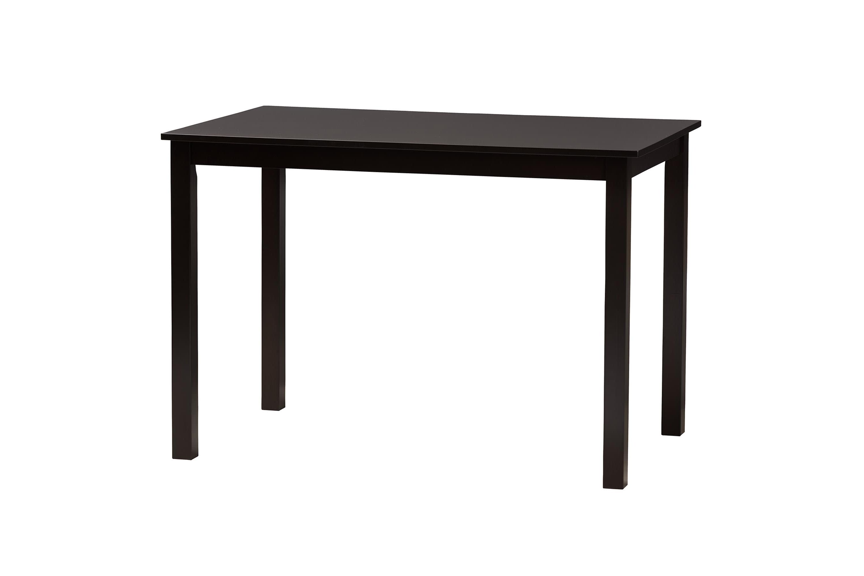 Olympia Modern Grey Fabric and Walnut Brown Finished Wood 5-Piece Dining Set