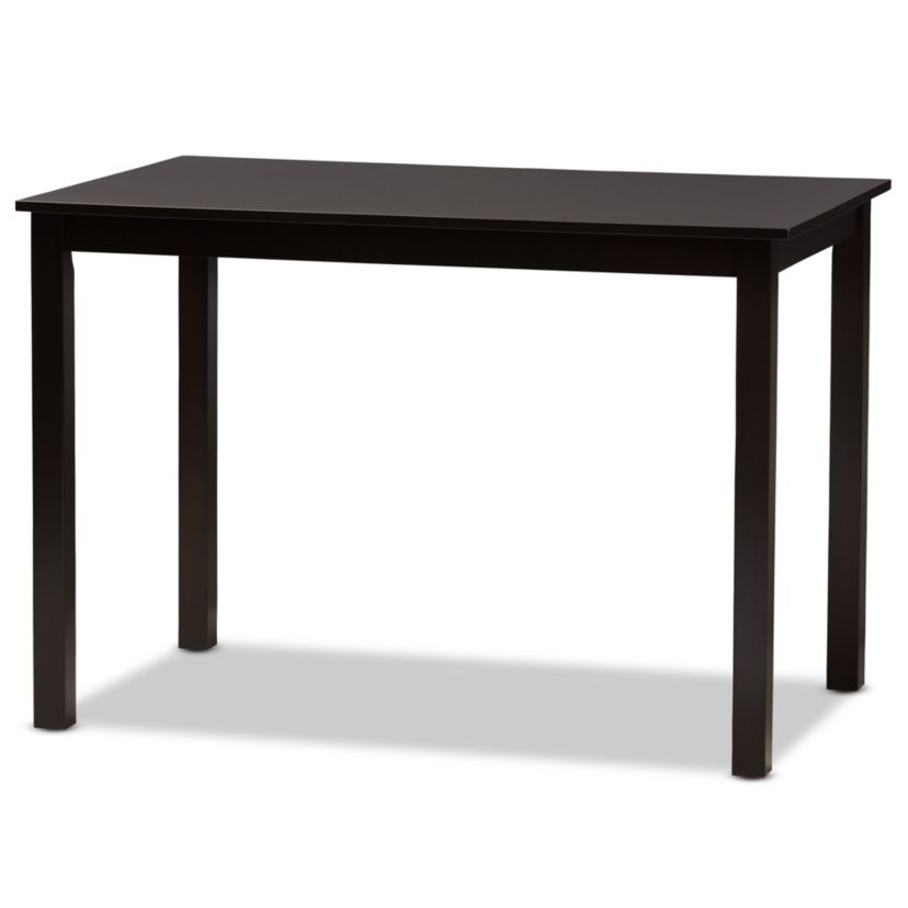 Eveline Modern Walnut Brown Finished Wood 43-Inch Dining Table