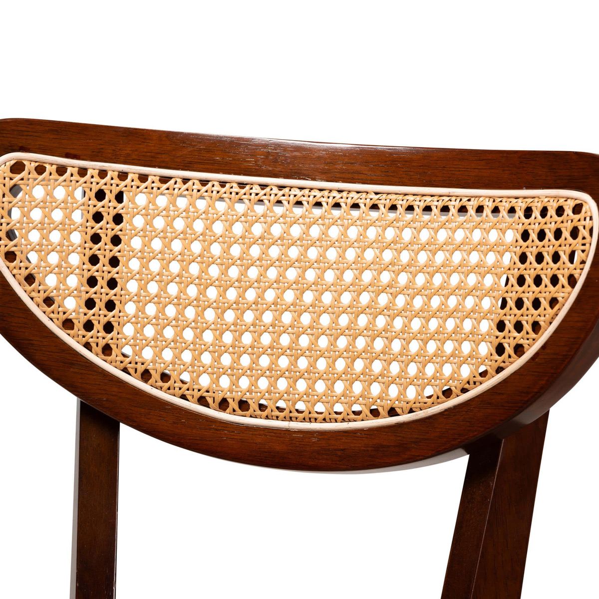 Dannell Mid-Century Modern Cream Fabric and Black Finished Wood 2-Piece Counter Stool Set