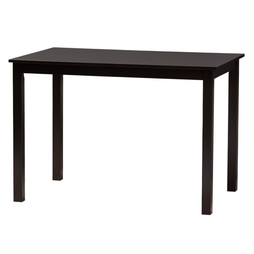 Florencia Modern Beige Fabric and Espresso Brown Finished Wood 5-Piece Dining Set