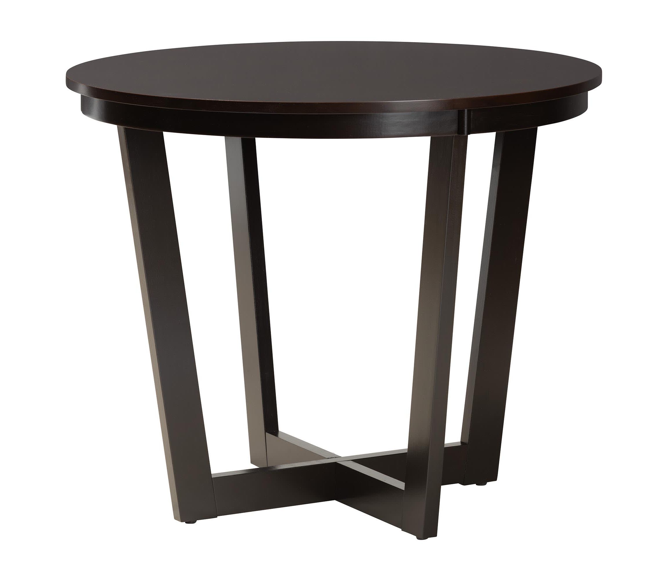 Kara Sand Dark Brown Wood 5-Piece Dining Set