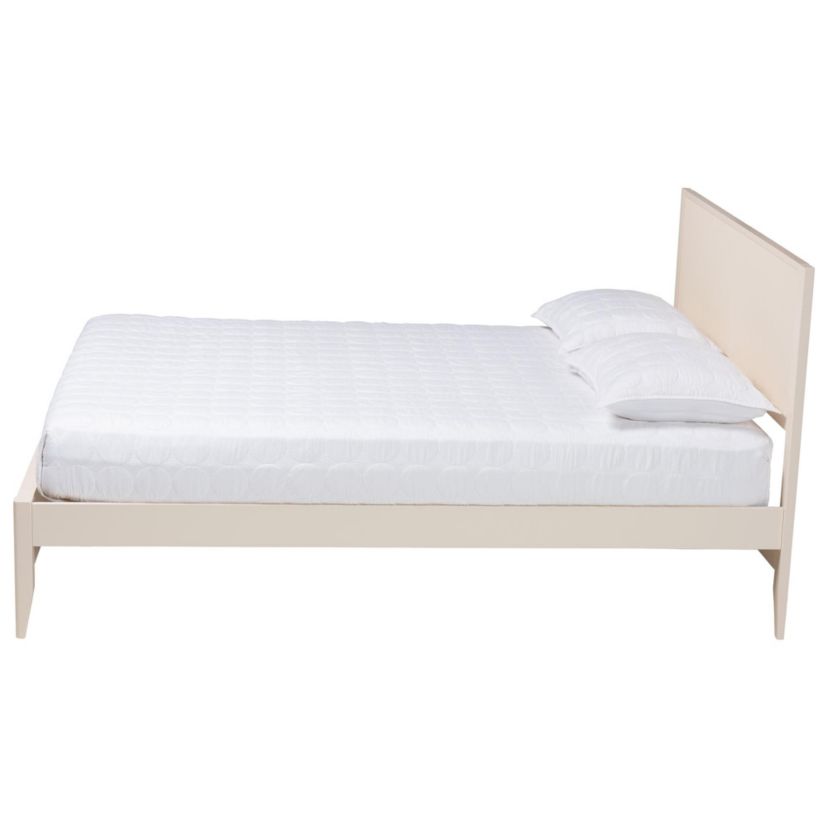 Primrose Black Fluted Wood Queen Platform Bed