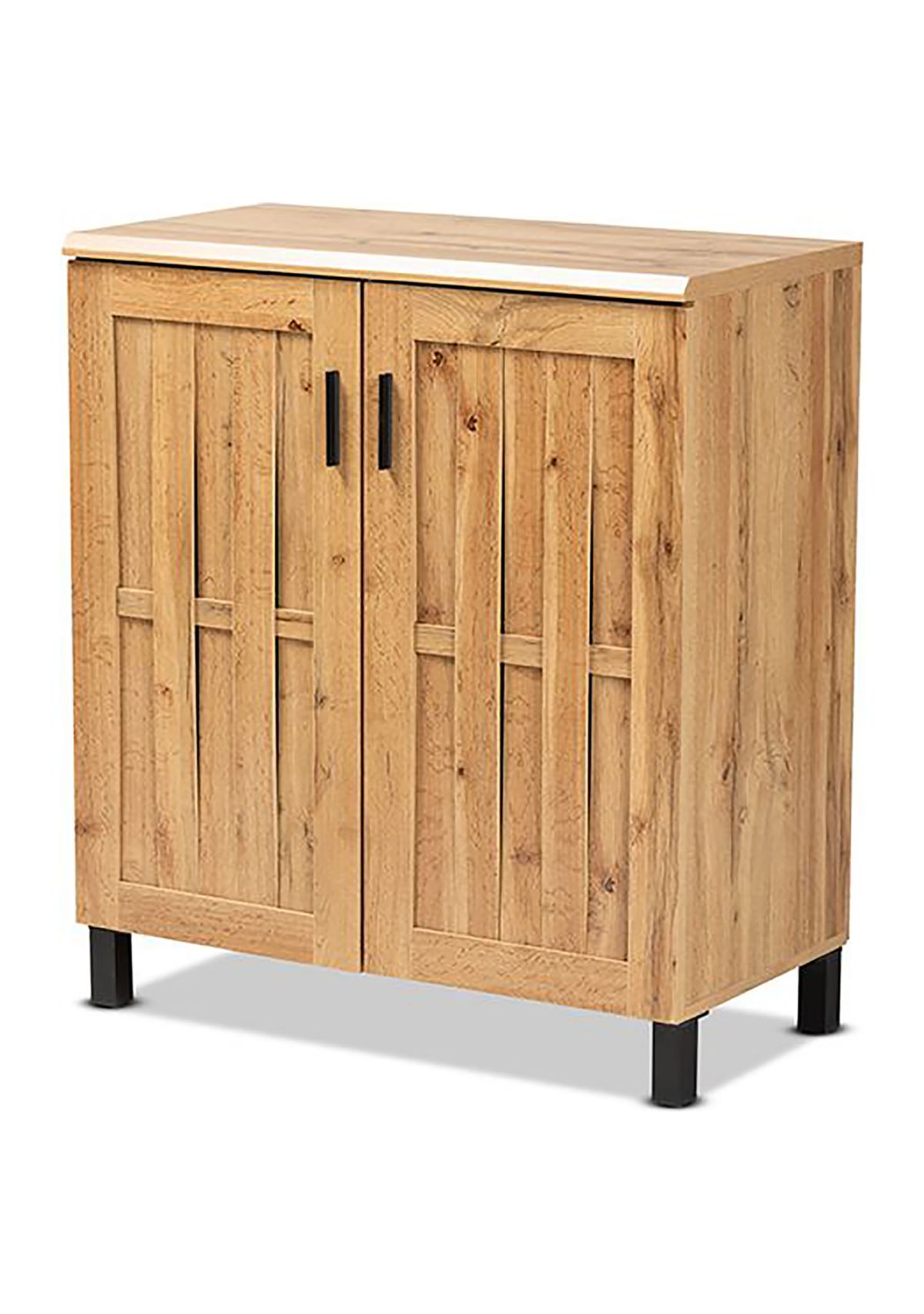 Excel Modern and Contemporary Oak Brown Finished Wood 2-Door Storage Cabinet