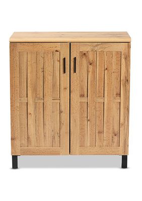 Excel Modern and Contemporary Oak Brown Finished Wood 2-Door Storage Cabinet