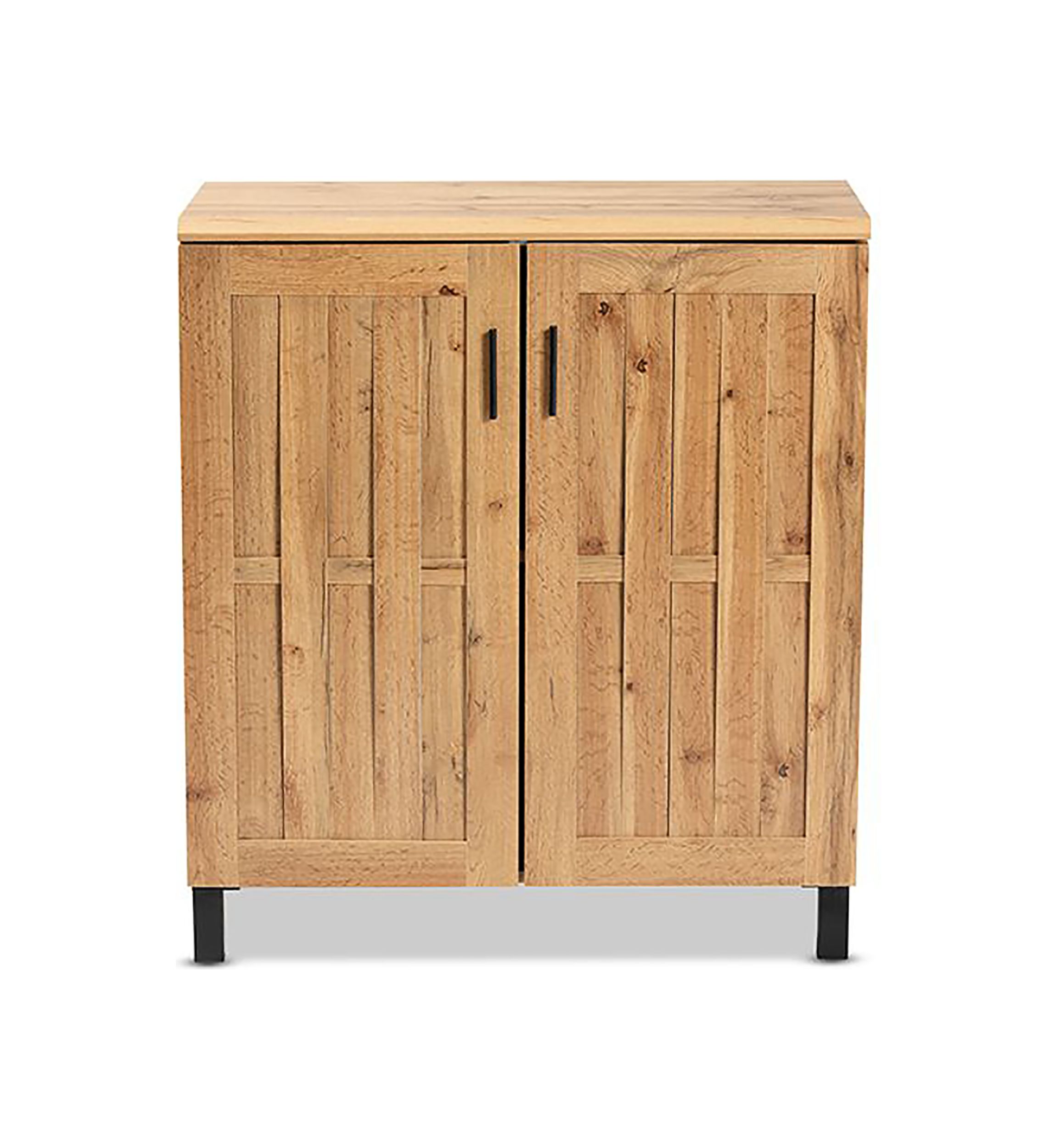 Excel Modern and Contemporary Oak Brown Finished Wood 2-Door Storage Cabinet