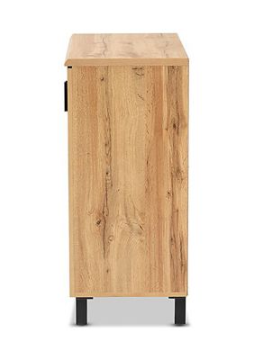 Excel Modern and Contemporary Oak Brown Finished Wood 2-Door Storage Cabinet