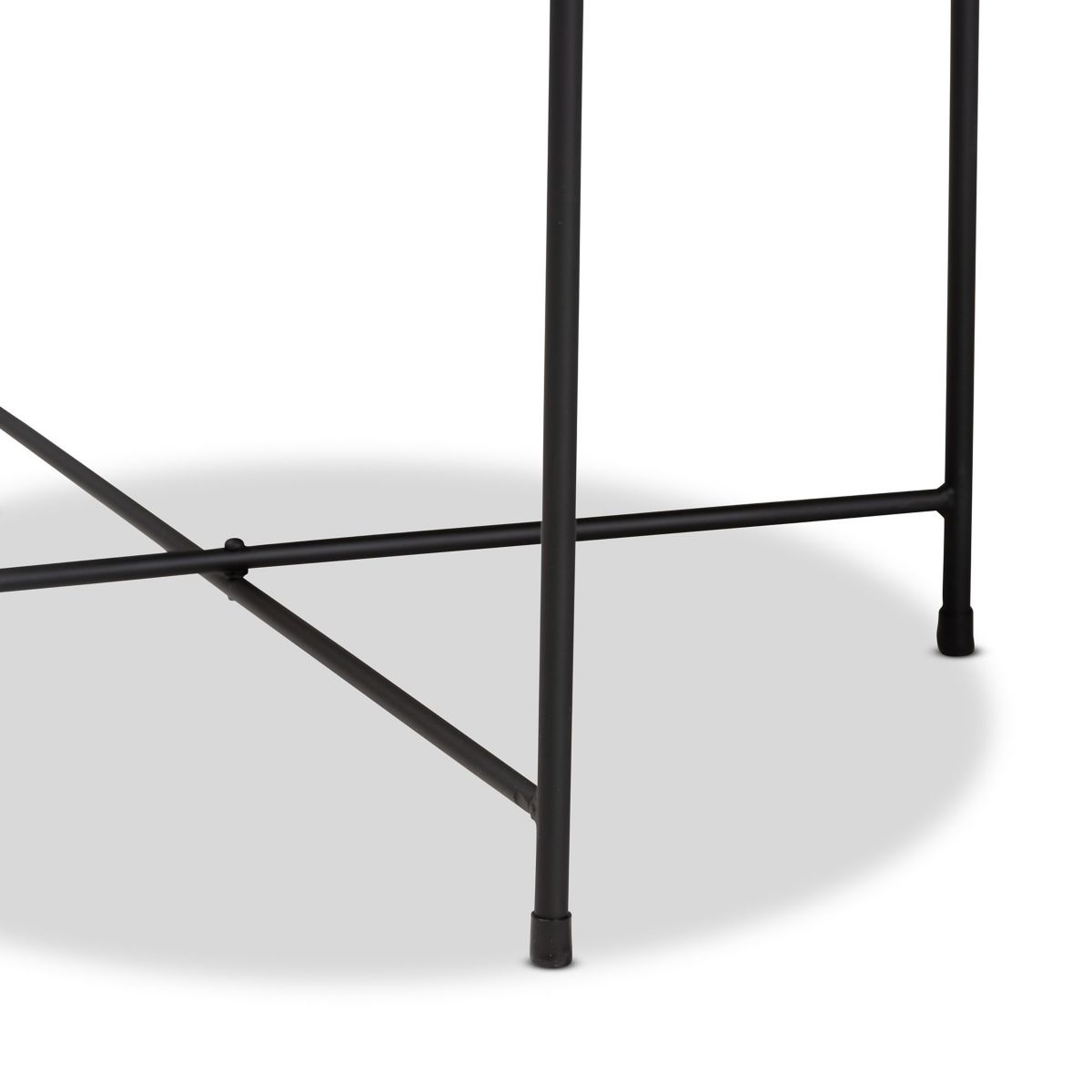 Ivana Modern and Contemporary Black Finished Metal Plant Stand