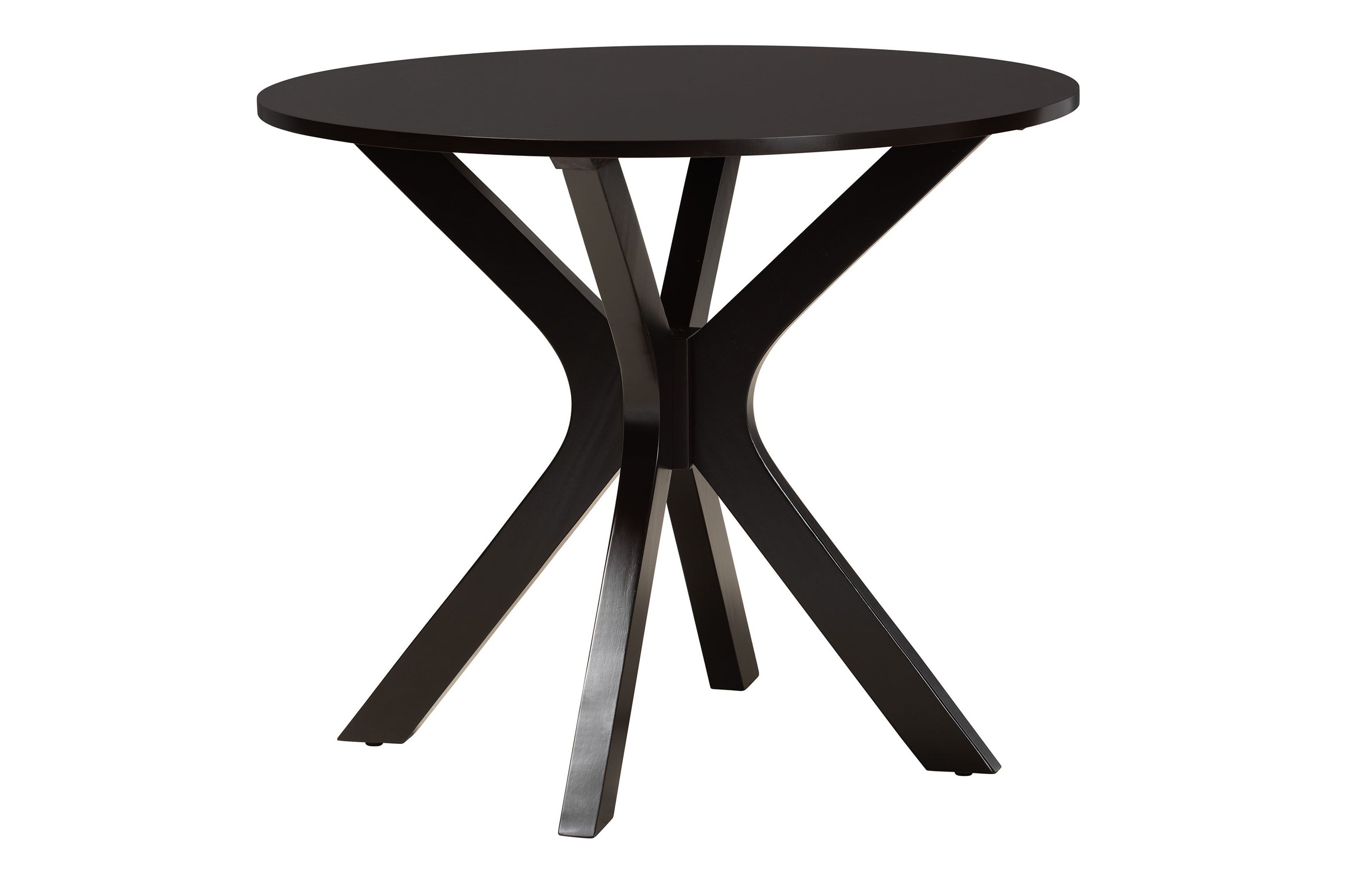 Eira Modern Sand Fabric and Dark Brown Finished Wood 5-Piece Dining Set