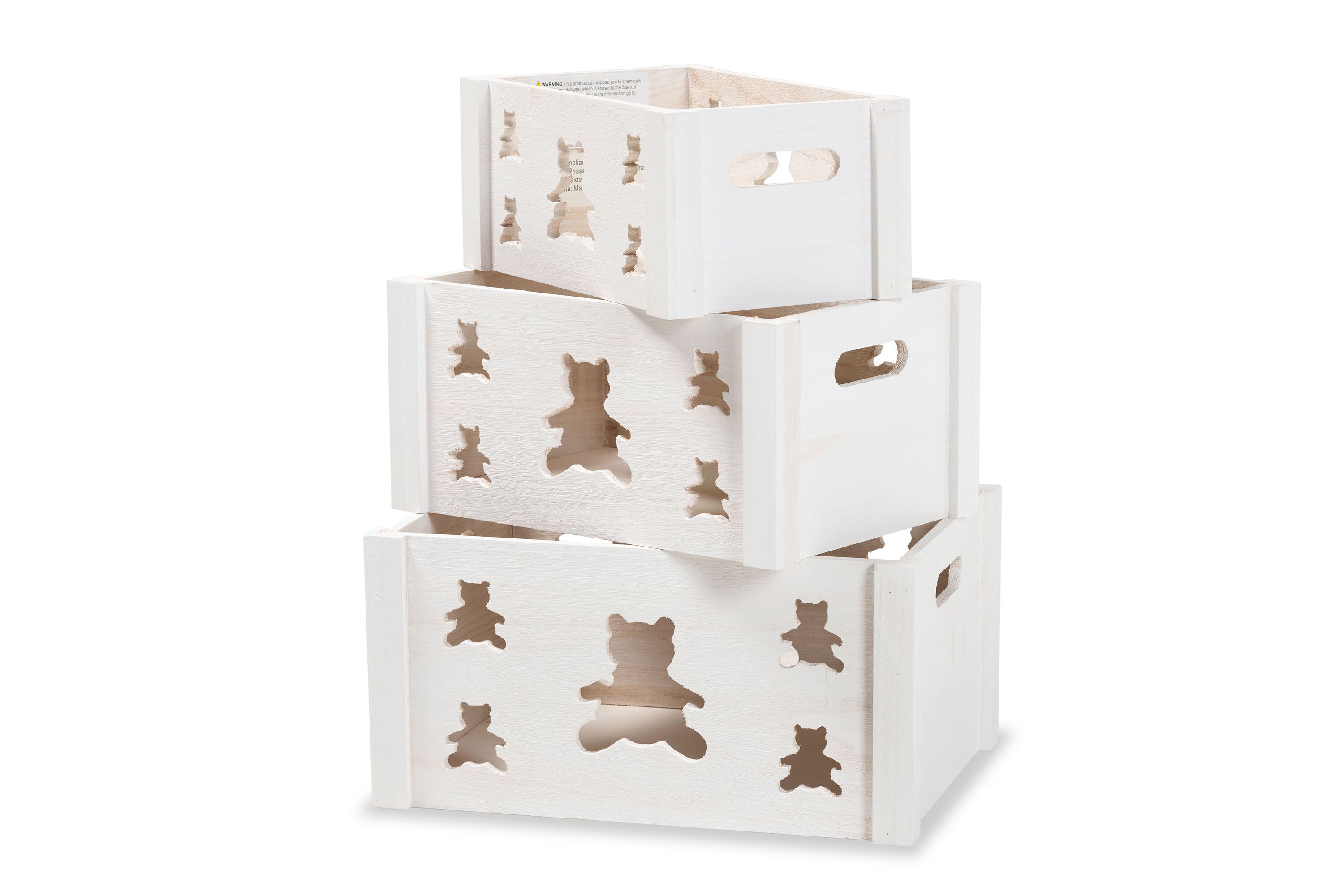 Baxton Studio Sagen Modern and Contemporary White Finished Wood 3-Piece ...