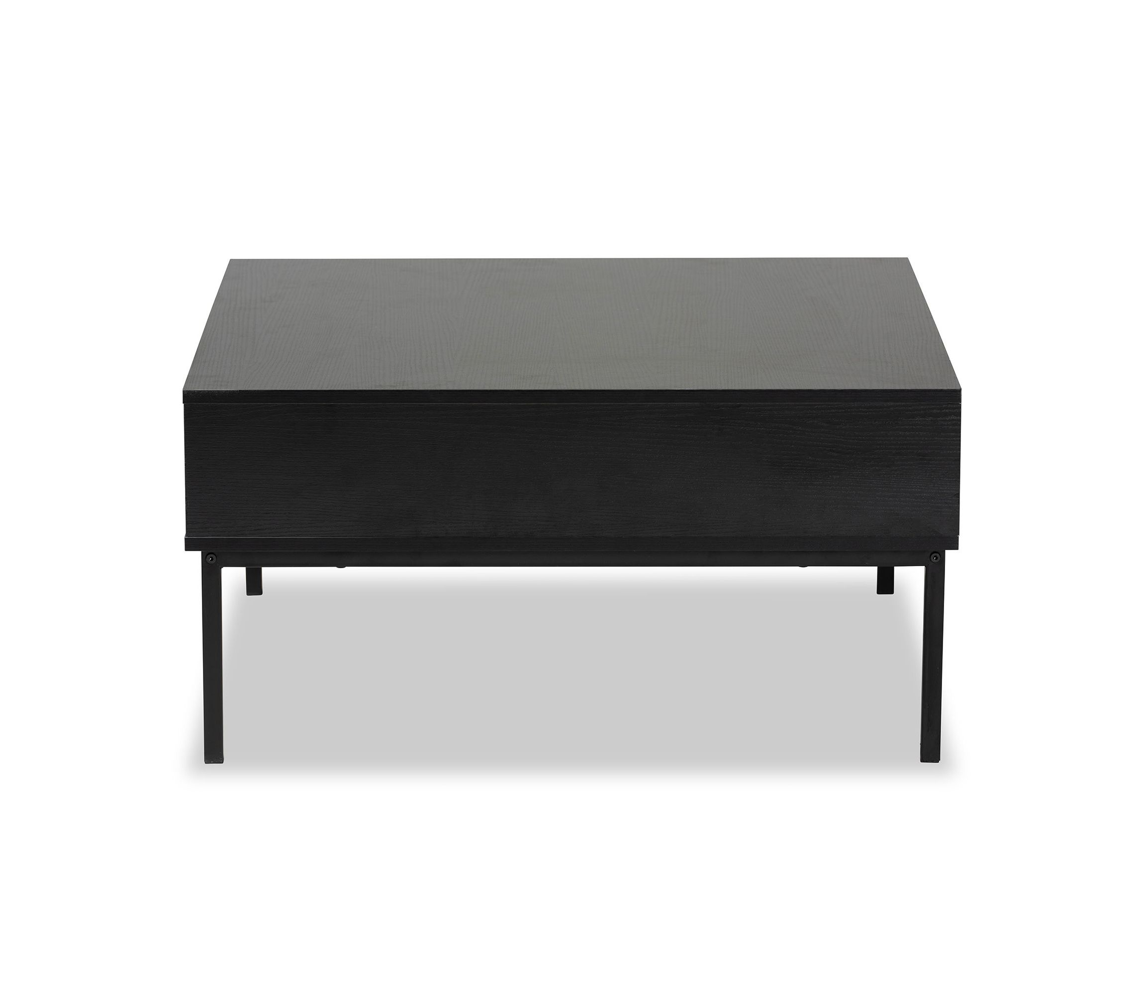 Haben Modern and Contemporary Two-Tone Oak Brown and Black Finished Wood Coffee Table