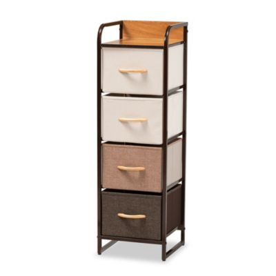 Baxton Studio Valtina Modern Wood 3 Drawer Storage Unit with