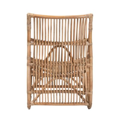 Genera Modern Bohemian Natural Rattan Lounge Chair