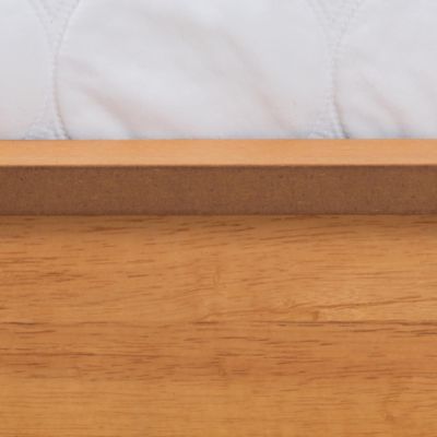 Efren Mid-Century Modern Honey Oak Finished Wood Full Size Bed Frame