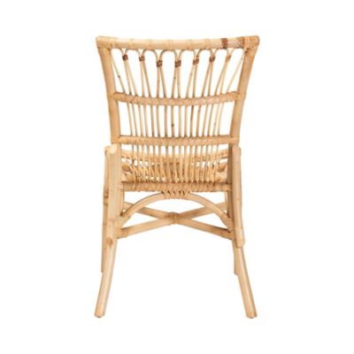 Ammi Modern Bohemian Natural Brown Rattan Dining Chair