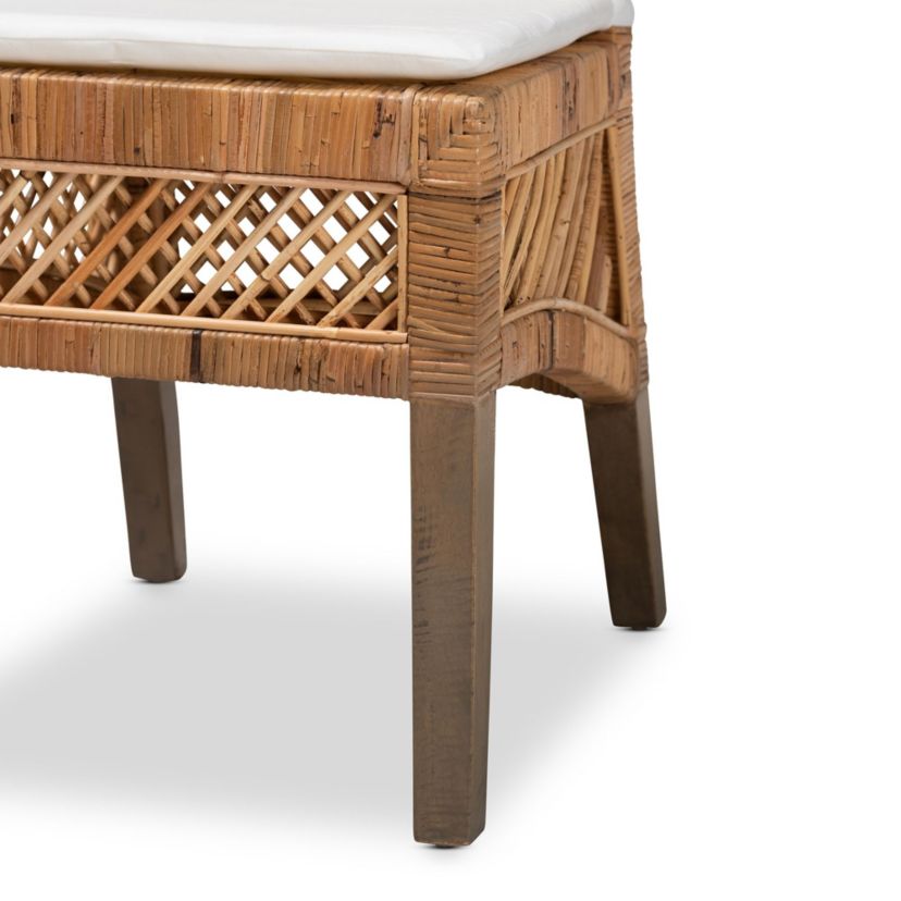 Argos Modern Bohemian Natural Brown Rattan Dining Chairs