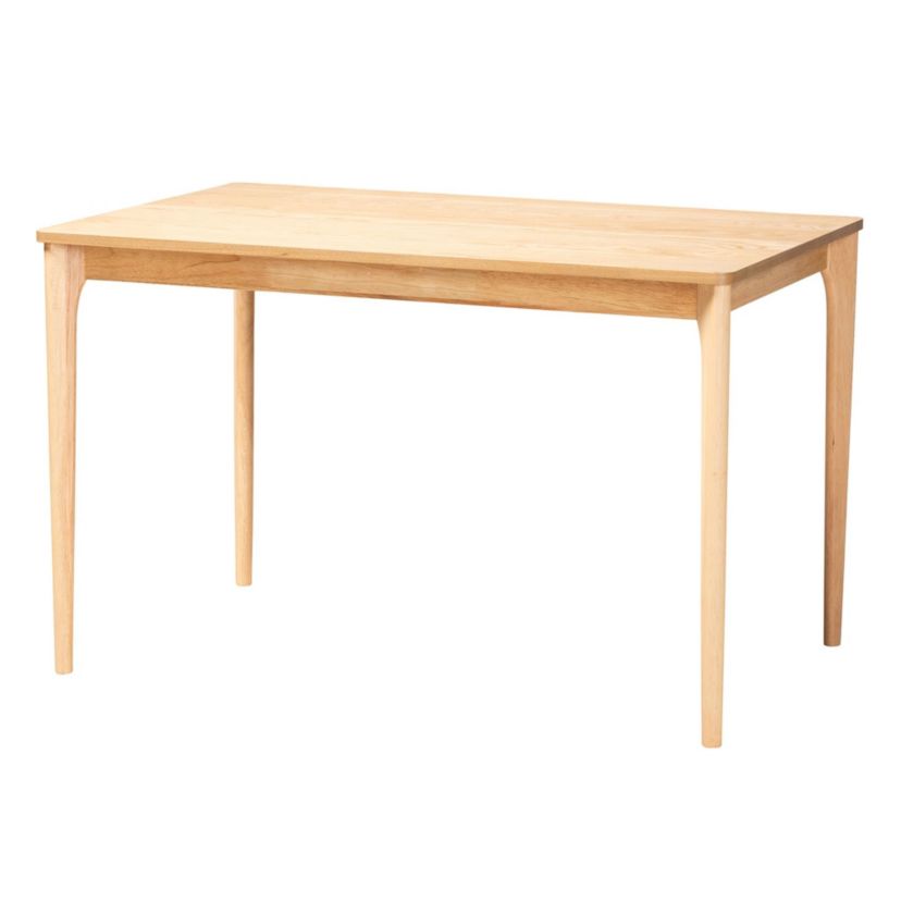 Sabelle Modern Bohemian Greywashed Rattan and Natural Brown Finished Wood 5-Piece Dining Set