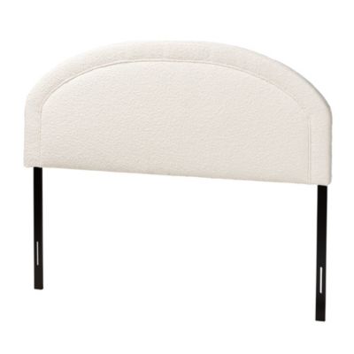 Baxton Studio Fiana Modern Cream Boucle Fabric Queen Size Headboard, White -  0193271361489