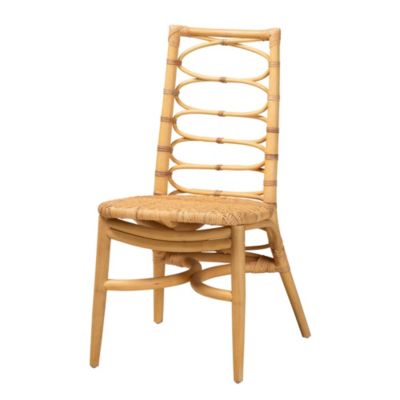 Lisbon Modern Bohemian Natural Rattan Dining Chair