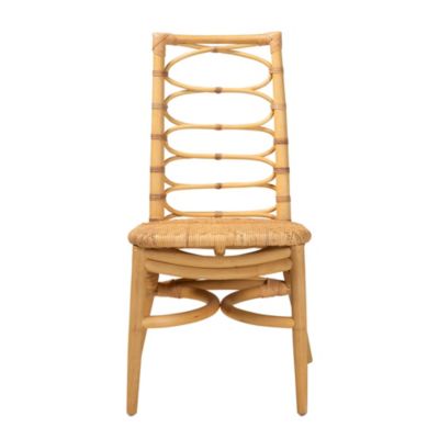 Lisbon Modern Bohemian Natural Rattan Dining Chair