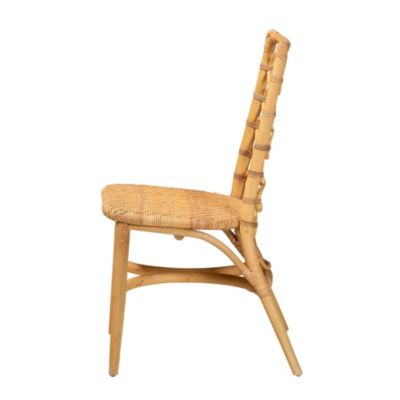 Lisbon Modern Bohemian Natural Rattan Dining Chair