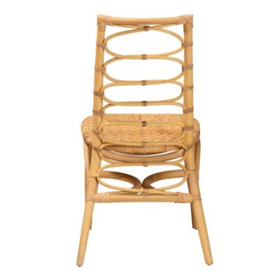 Lisbon Modern Bohemian Natural Rattan Dining Chair