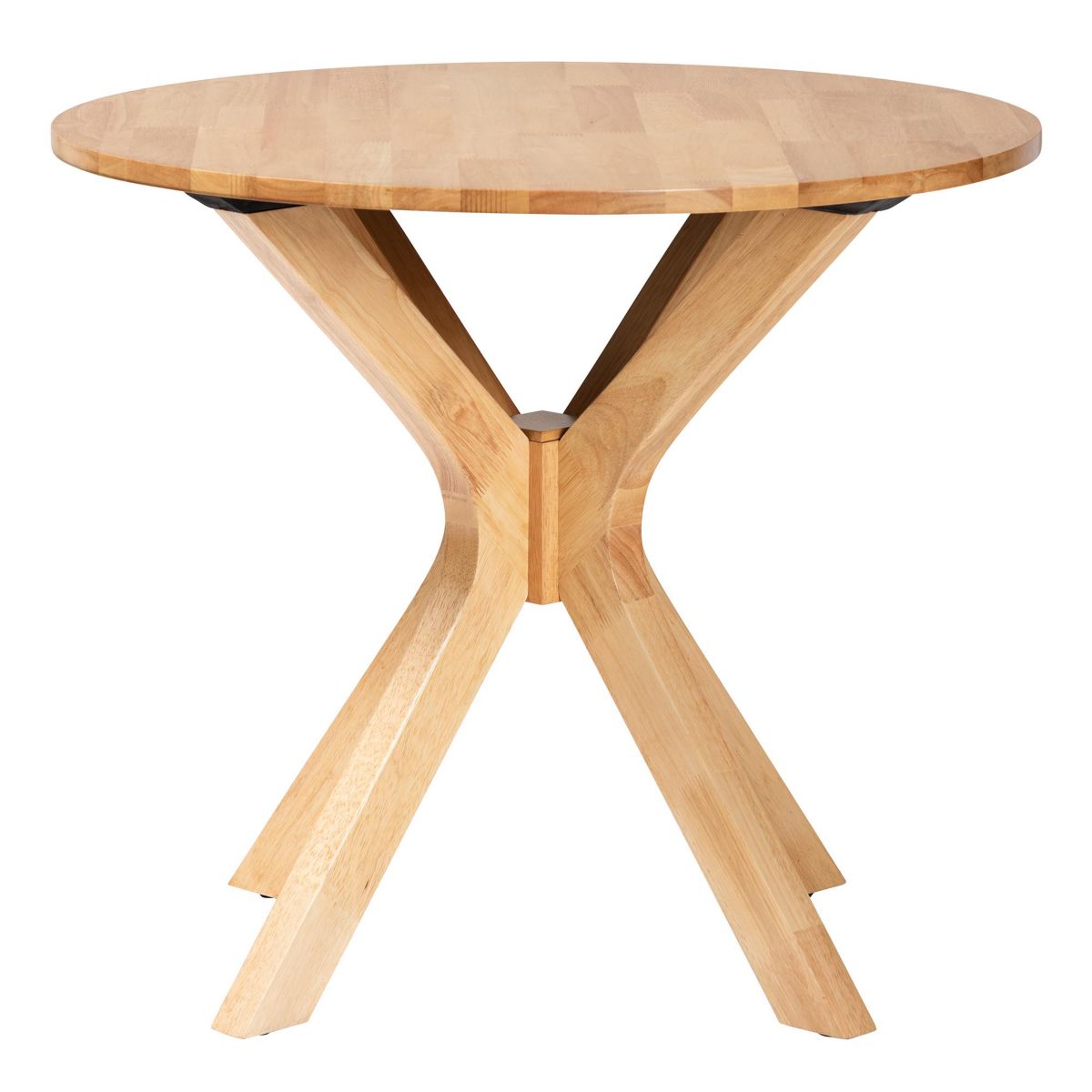 Kenji Modern Natural Brown Finished Wood 34-Inch-Wide Round Wood Dining Table