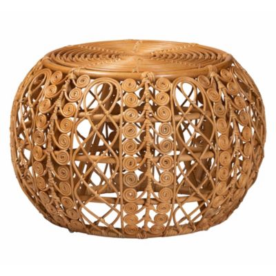 bali & pari Tiramisu Modern Bohemian Natural Rattan Coffee Table