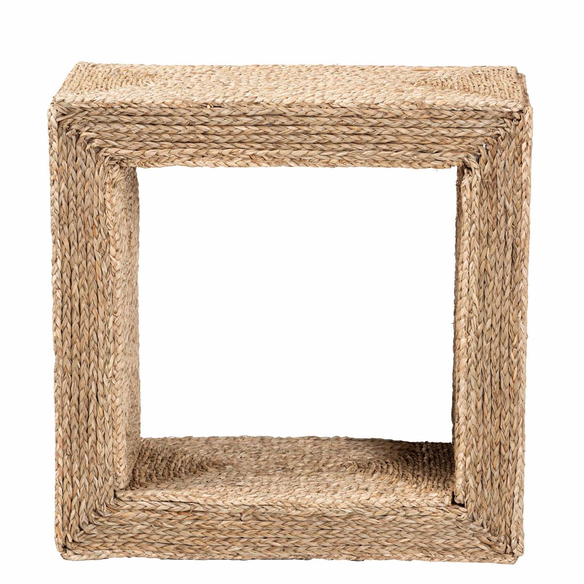 Adonica Modern Bohemian Natural Seagrass End Table