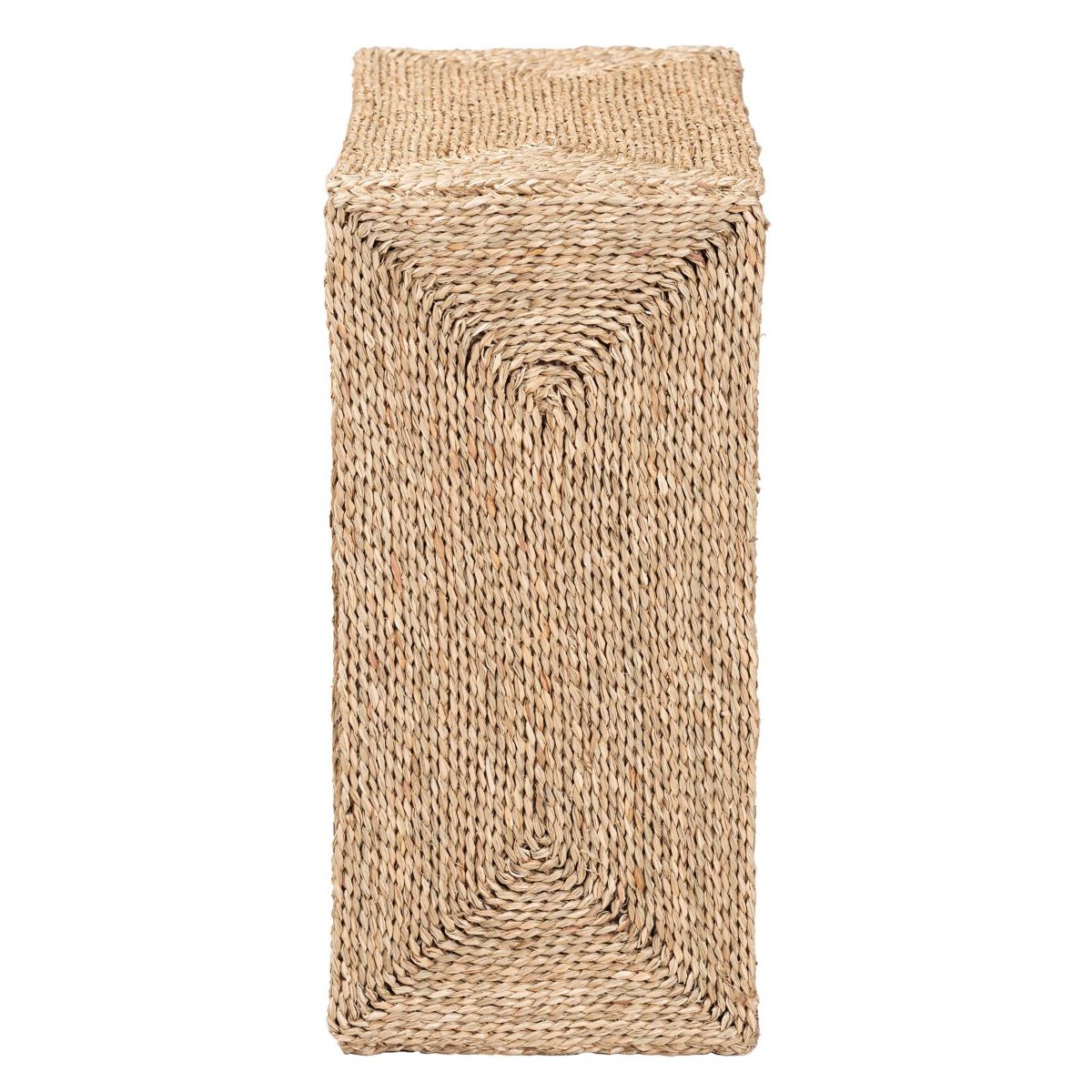 Adonica Modern Bohemian Natural Seagrass End Table