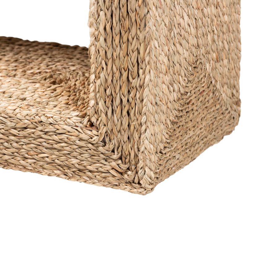 Adonica Modern Bohemian Natural Seagrass End Table