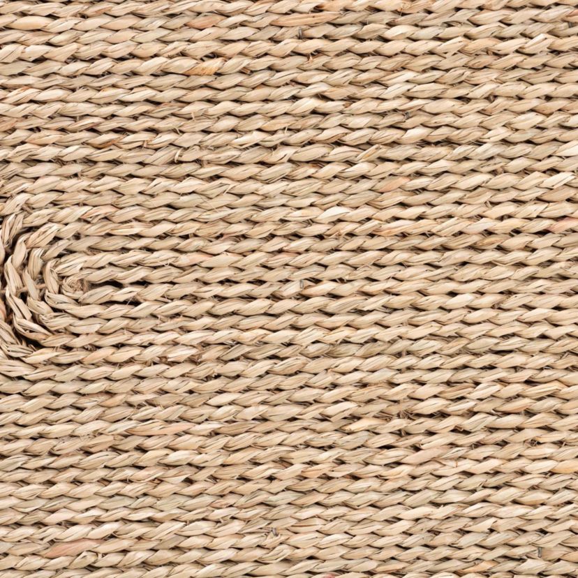 Adonica Modern Bohemian Natural Seagrass End Table
