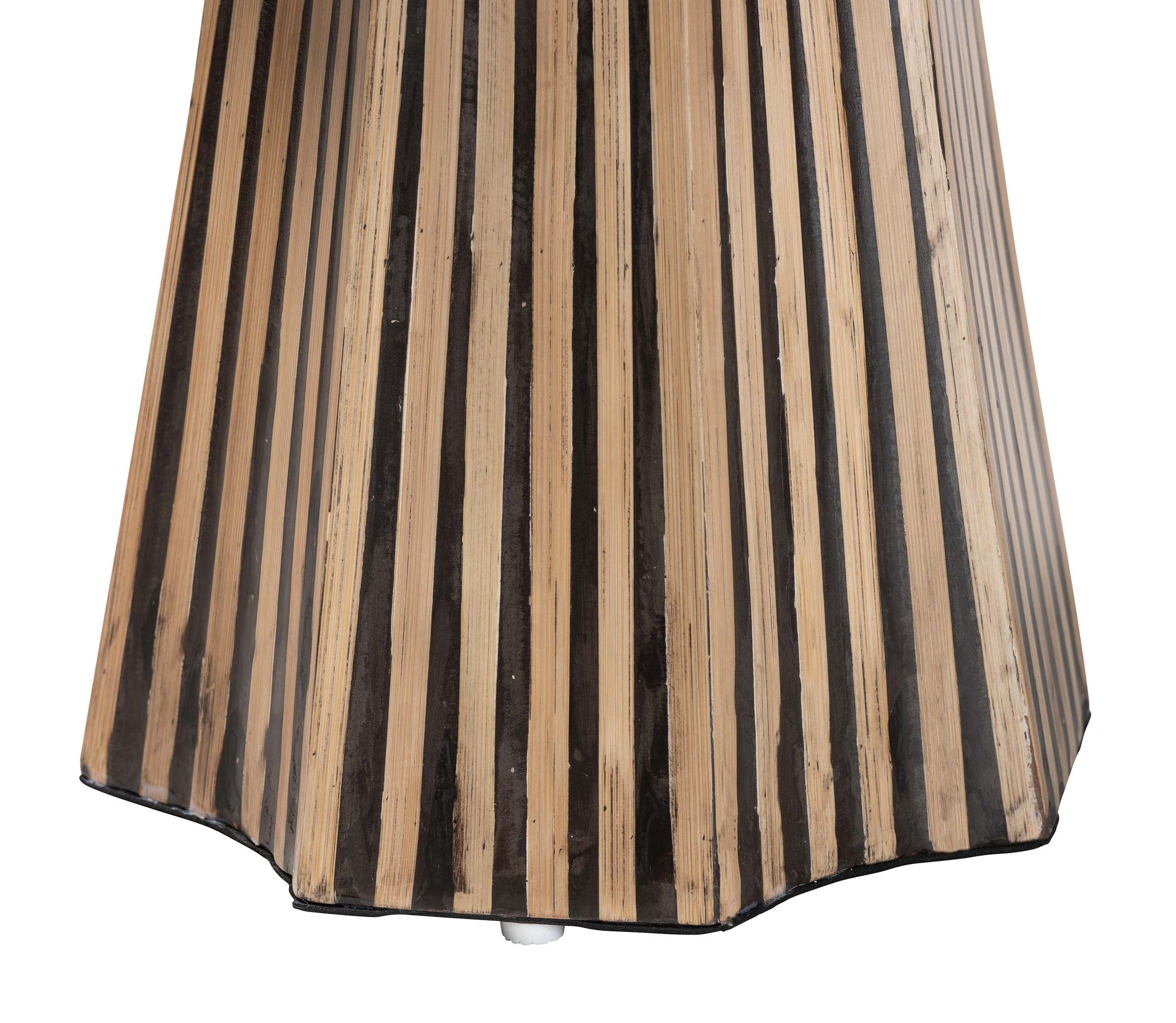 Devika Modern Bohemian Brown Bamboo End Table