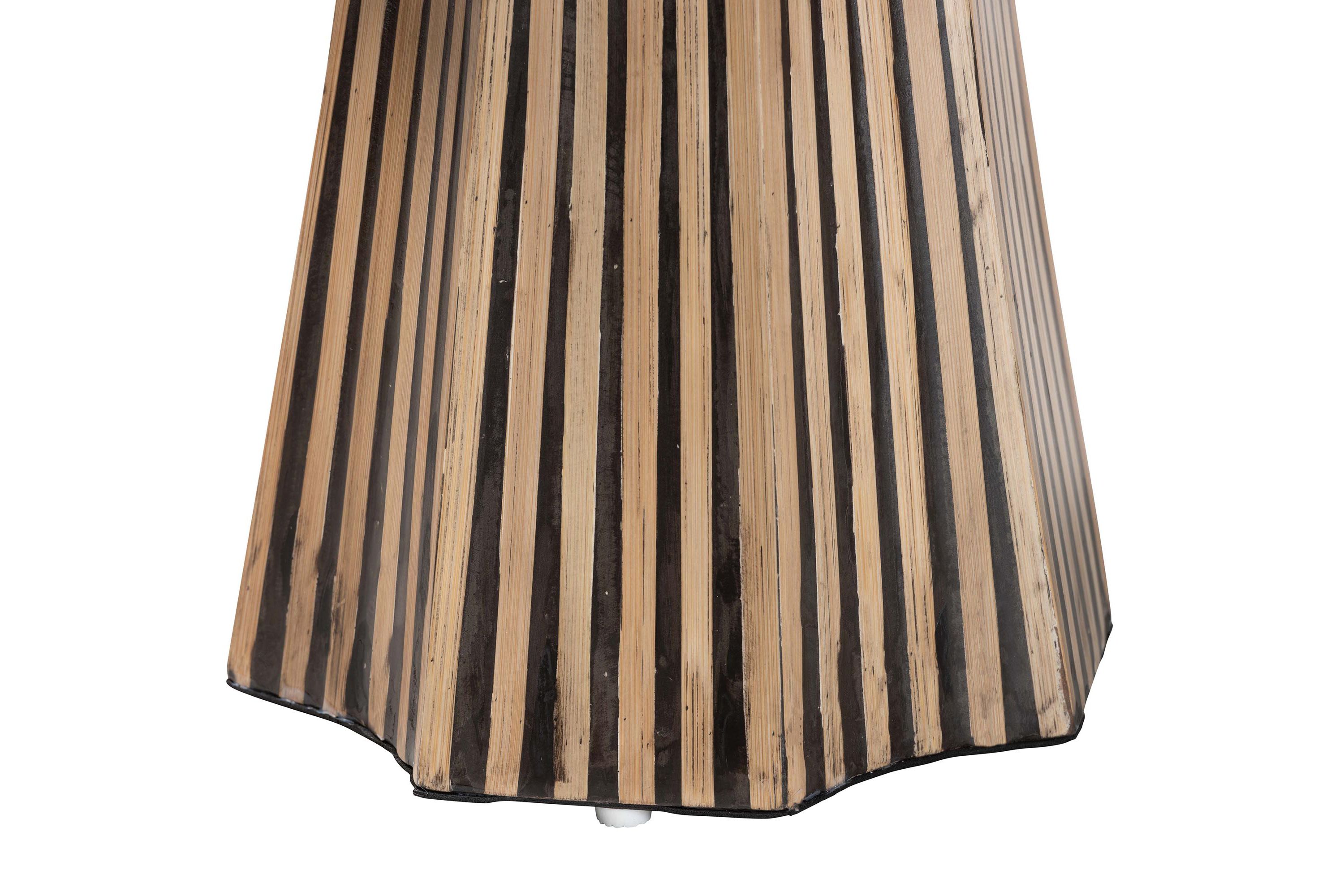 Devika Modern Bohemian Brown Bamboo End Table