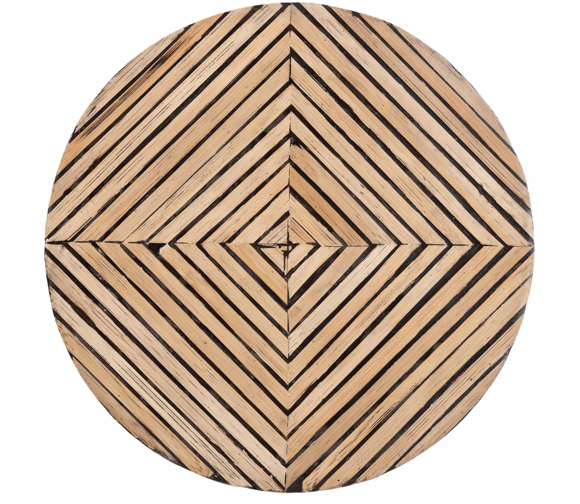 Devika Modern Bohemian Brown Bamboo End Table
