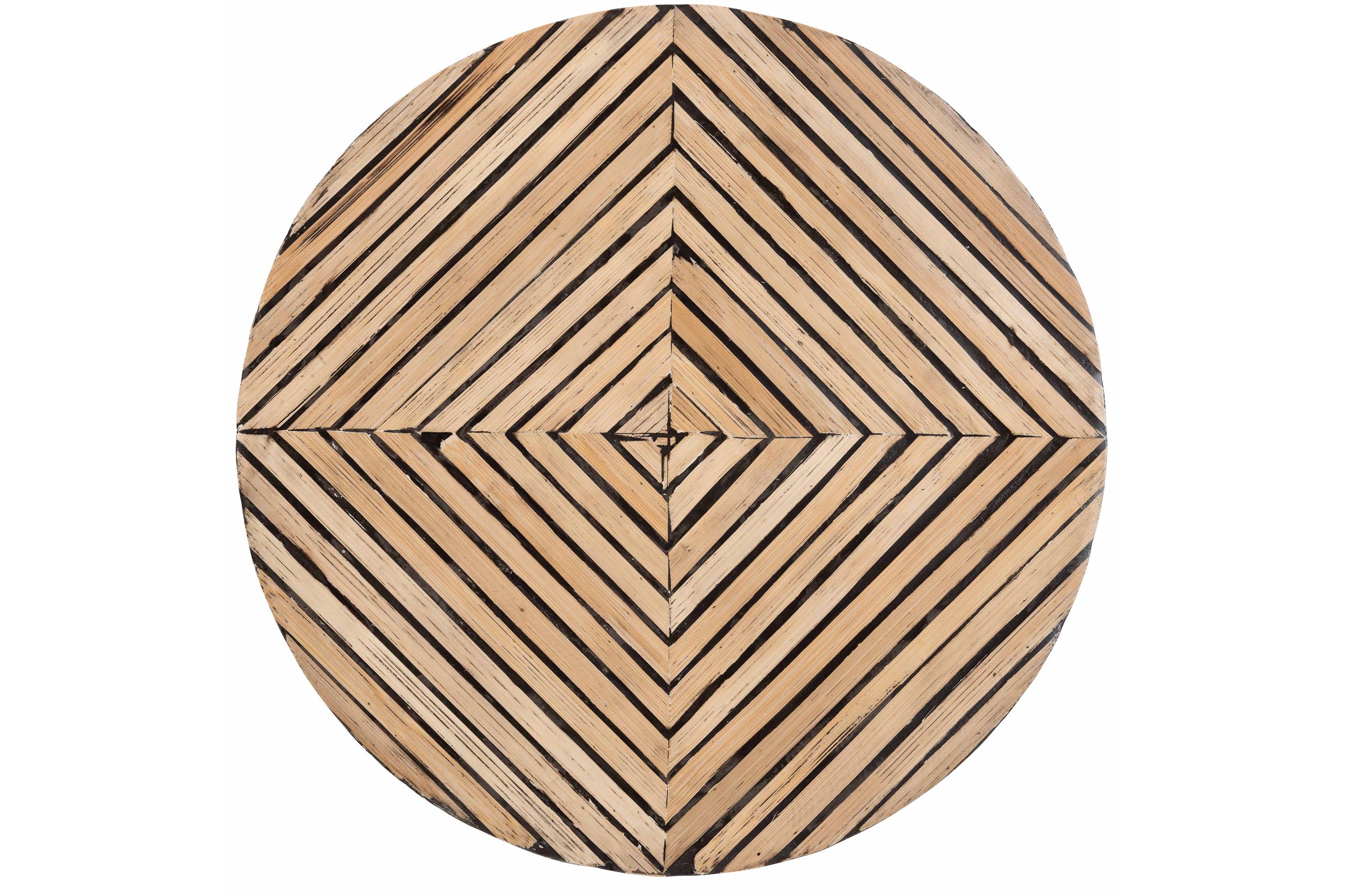 Devika Modern Bohemian Brown Bamboo End Table