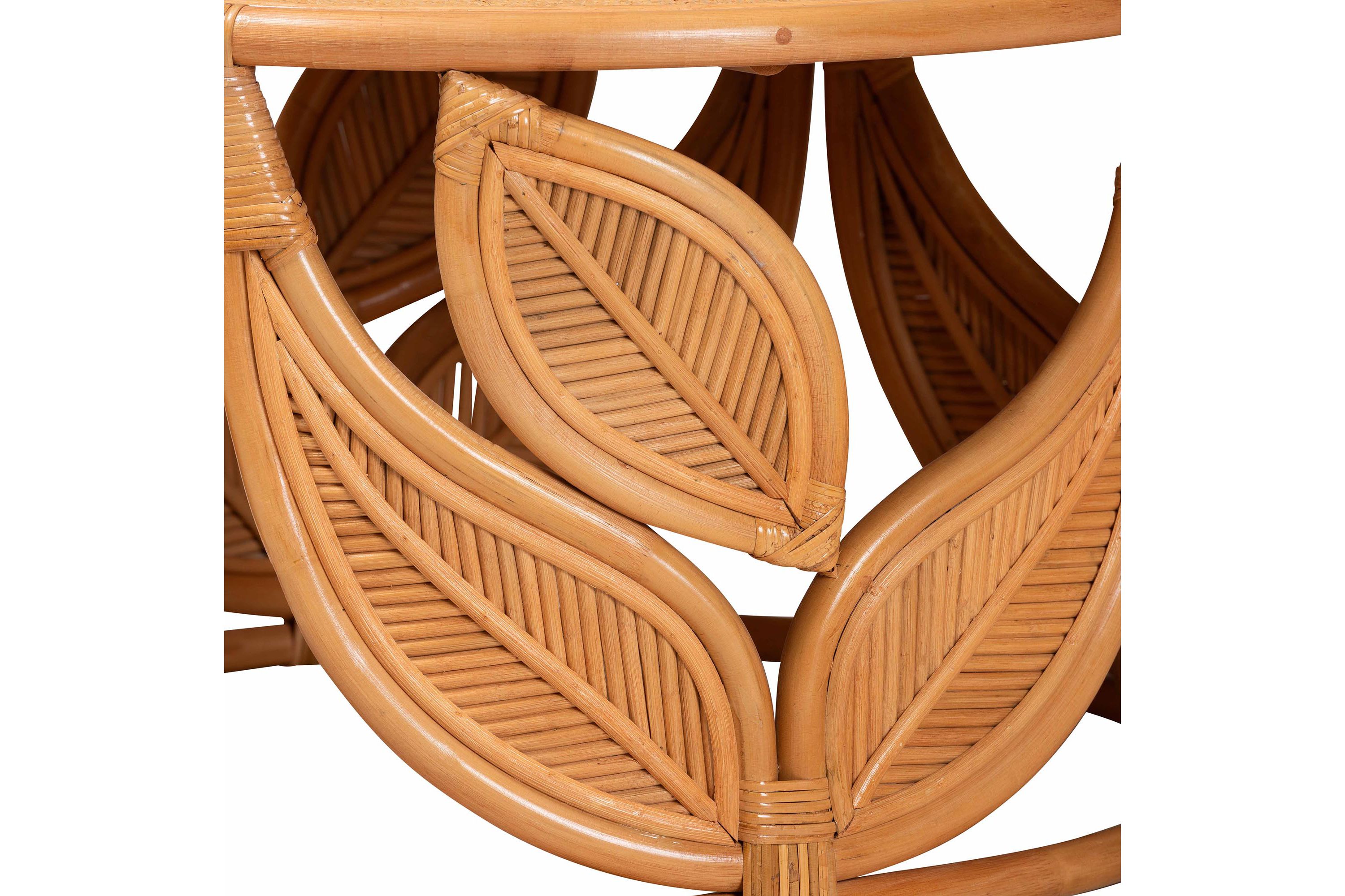 Raflesia Modern Bohemian Natural Rattan Coffee Table