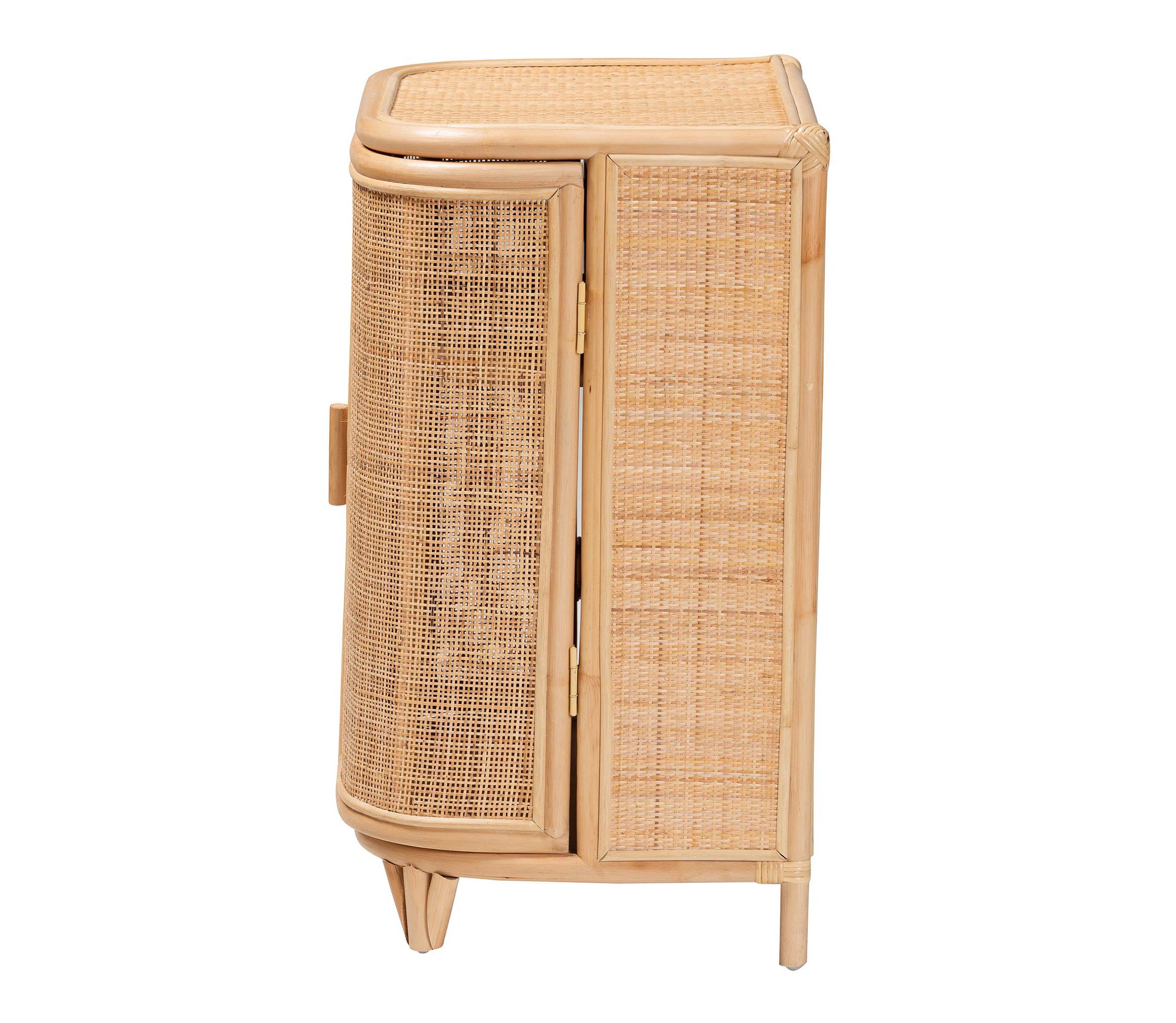 Yanka Bohemian Natural Rattan Storage Cabinet